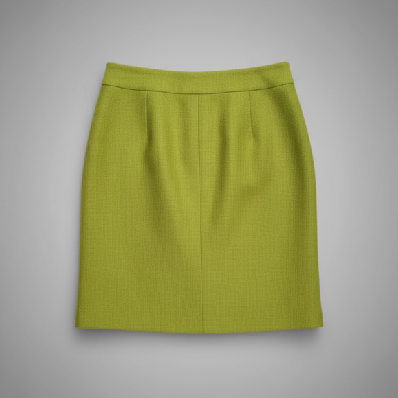 The Limited Textured Pencil Skirt Chartreuse 6 - Picture 1 of 10